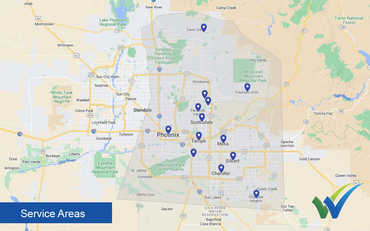 Service Areas - Wolfgangs Cooling, Heating & Plumbing